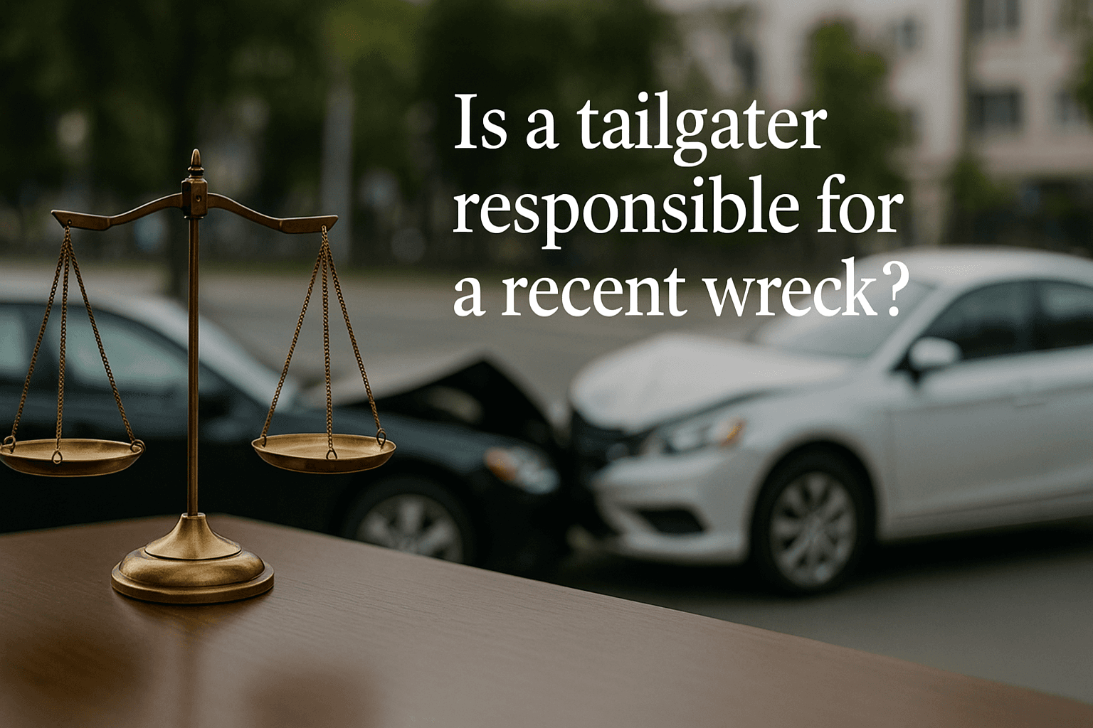 Is a tailgater responsible for a recent wreck?