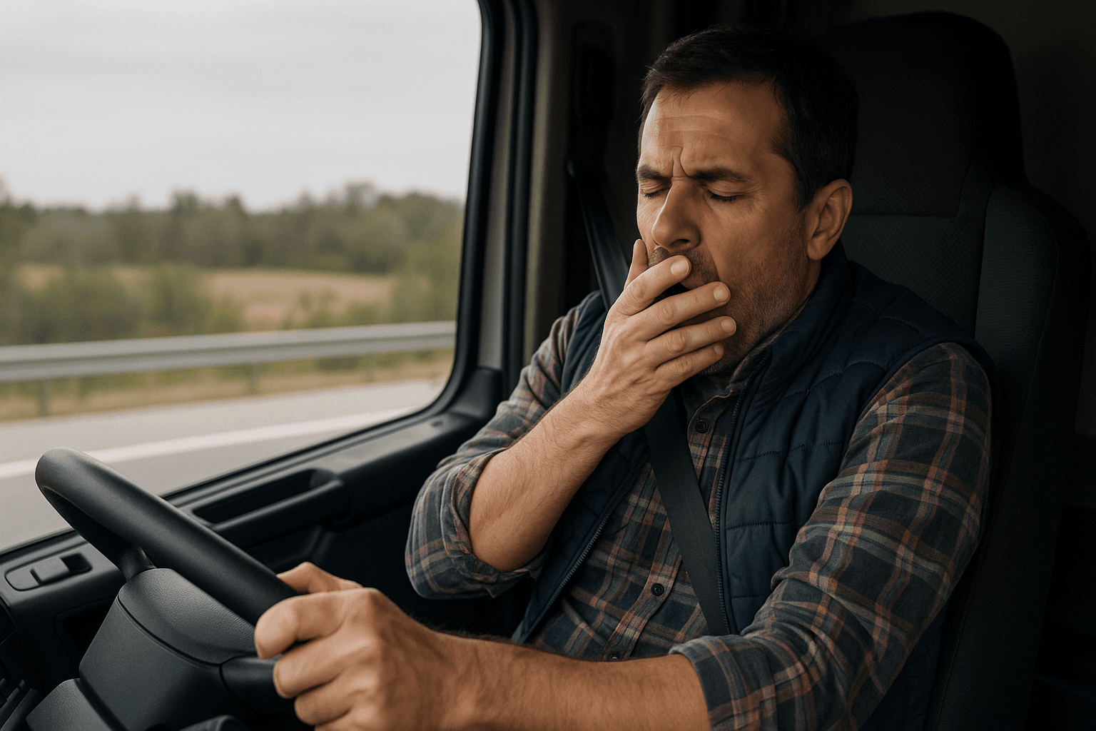 More than 60% of truck drivers admit driving drowsy