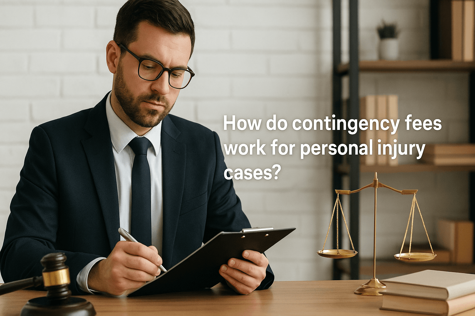 How do contingency fees work for personal injury cases?
