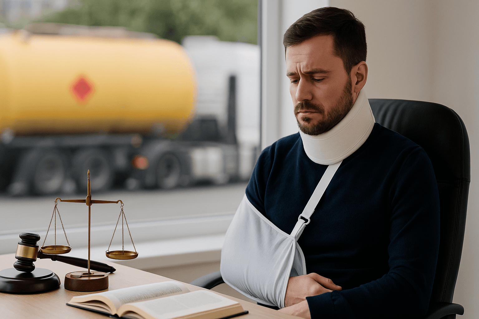 Did hazardous materials worsen your truck accident injuries?