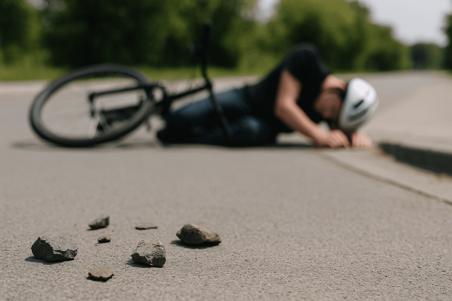 Road debris and bike accidents