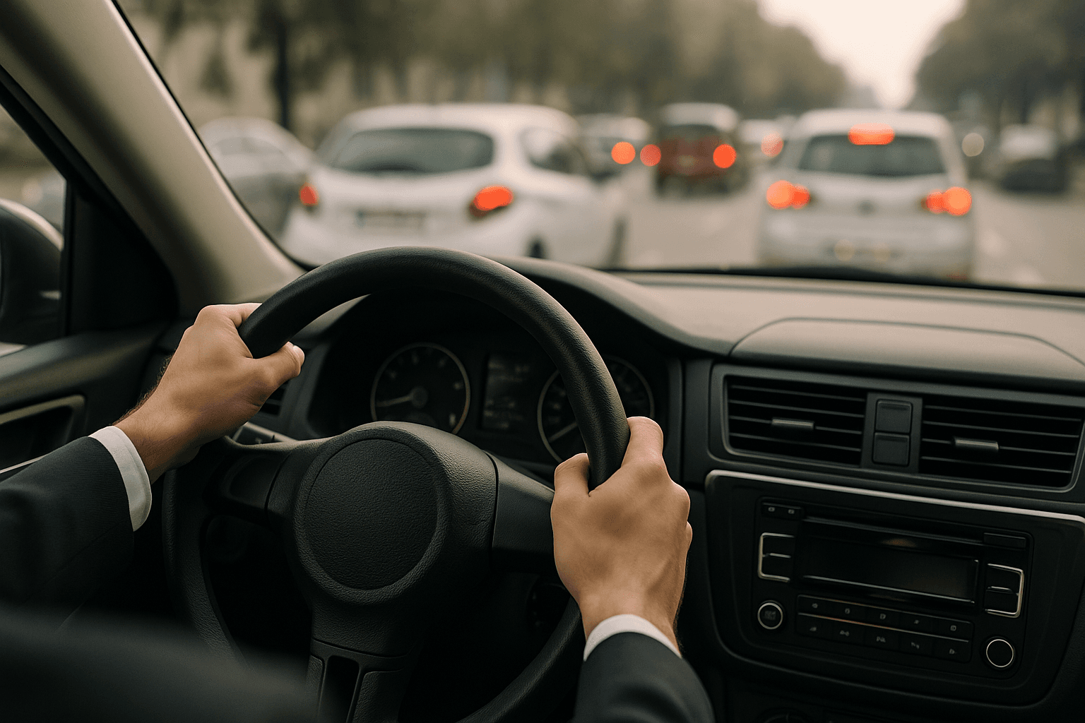 How can you drive safely in traffic?